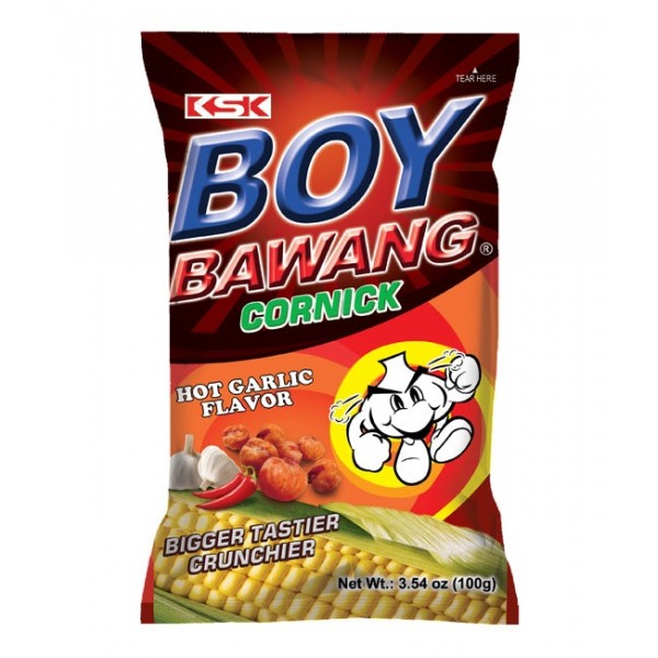 Boy Bawang Corn Garlic Hot-100gm