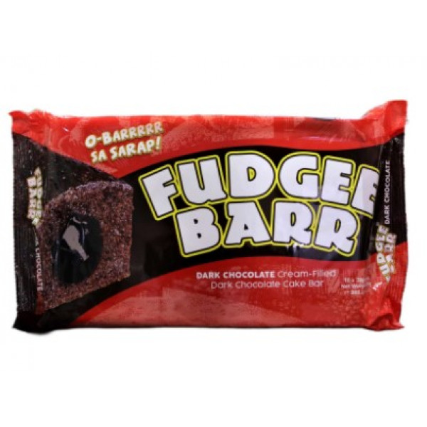 Fudgee Barr Dark Chocolate Cake(10X40gm)-400gm