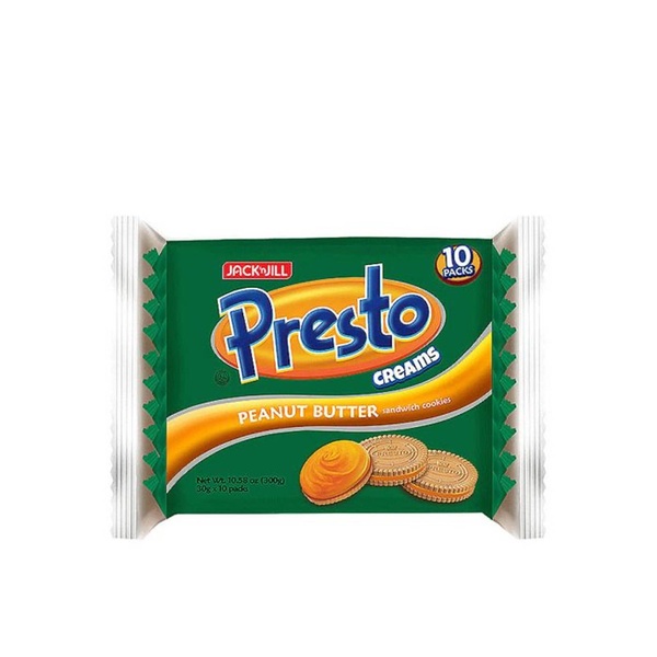 Jack N Jill Presto Creams Peanut Butter Sandwich Cookies(10X30gm)-300gm