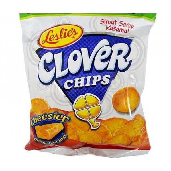 Leslies Clover Chips Cheesier-55gm
