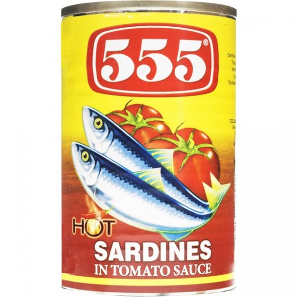 555 Sardines In Tomato Sauce Hot-155gm
