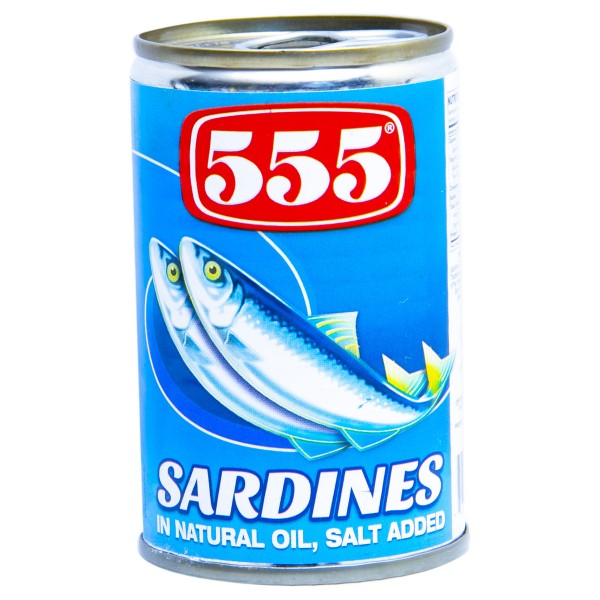 555 Sardines in Natural Oil-155gm