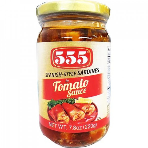 555 Spanish Style Sardines In Tomato Sauce -220Gm