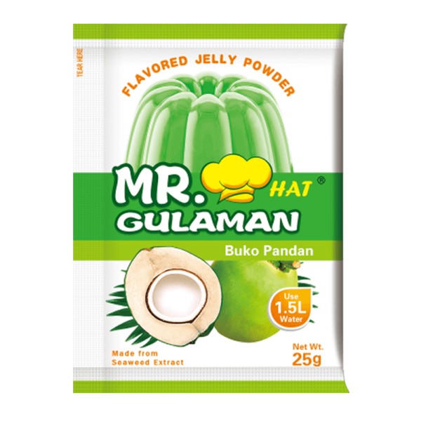 Mr. Gulaman Jelly Powder Mix Buko Pandan-25gm