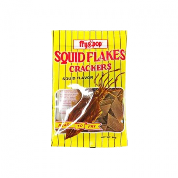 Fry & Pop Squid Flakes Crackers-200gm
