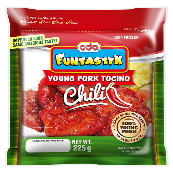 CDO Funtastyk Young Pork Tocino Chili-225gm