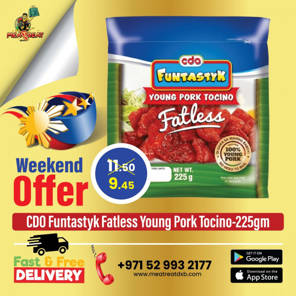 CDO Funtastyk Fatless Young Pork Tocino-225gm